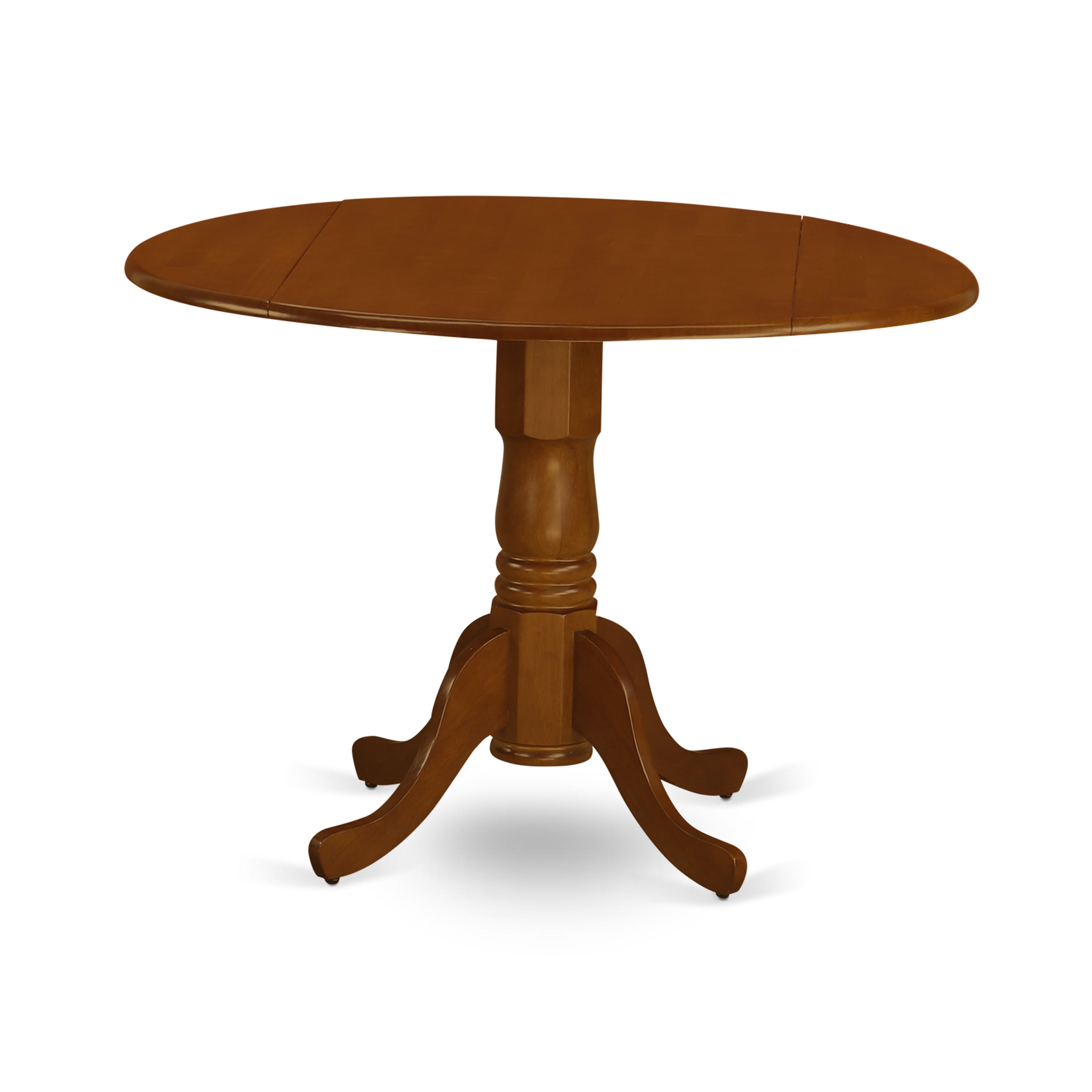 DLPO3-SBR-W 3 Pc-round Kitchen Table-plus 2 Kitchen Chairs