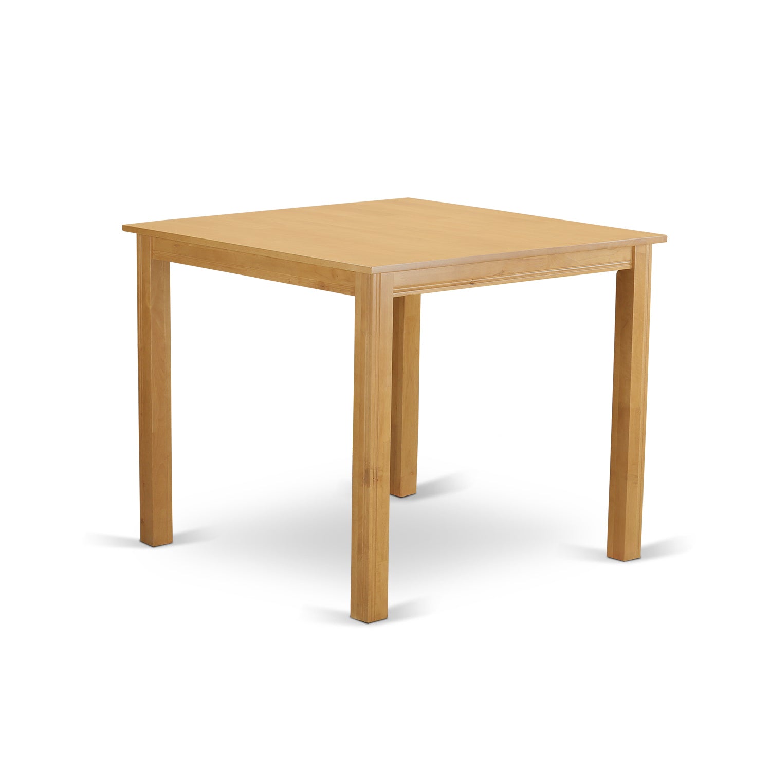 CFT-OAK-T Café Pub, Counter Height Square Table - Natural Oak Finish