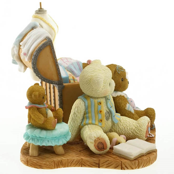 Cherished Teddies Down Memory Lane Rachel Bears With Toy Chest Figurine