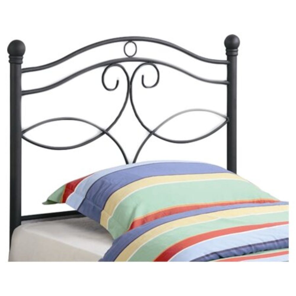 Callie Twin Metal Headboard Matte Black