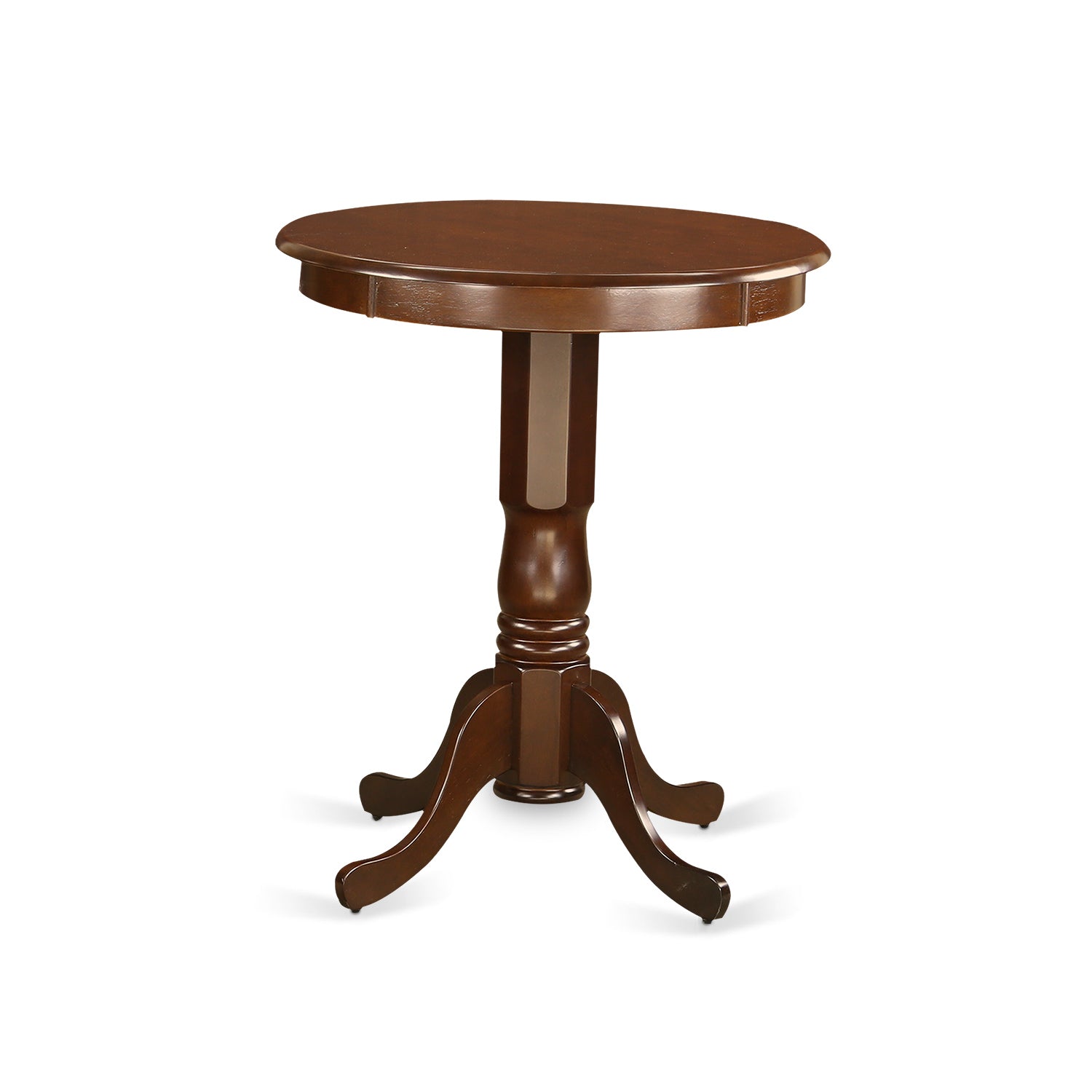 EDT-MAH-TP round counter height Table in mahogany