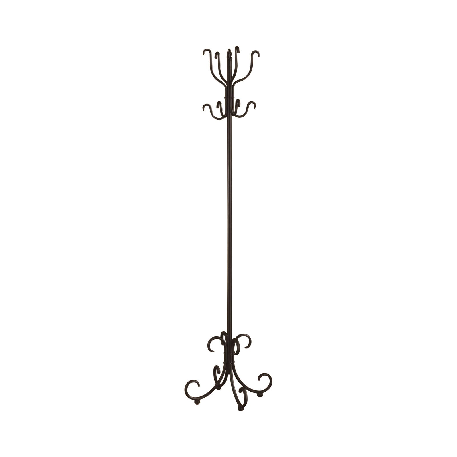 Coaster Traditional Metal Coat Rack With Curved Feet Black