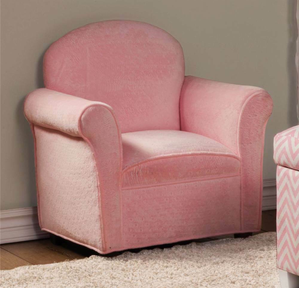 Coaster 405021 Youth Seating Kids Upholstered Accent Club Chair, Pink