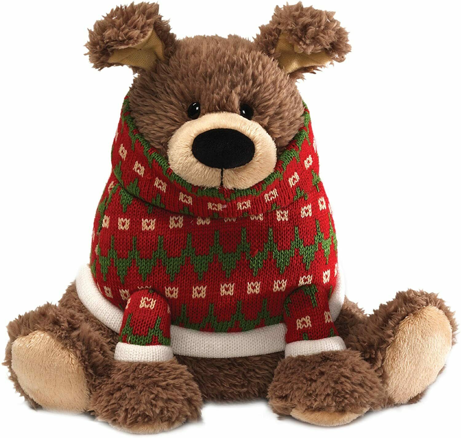 GUND Fun Christmas Peppermint Bark Dog 10" Plush 4036043