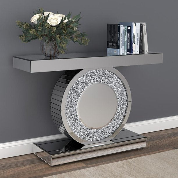 Coaster Bergenia Rectangular Console Table Silver