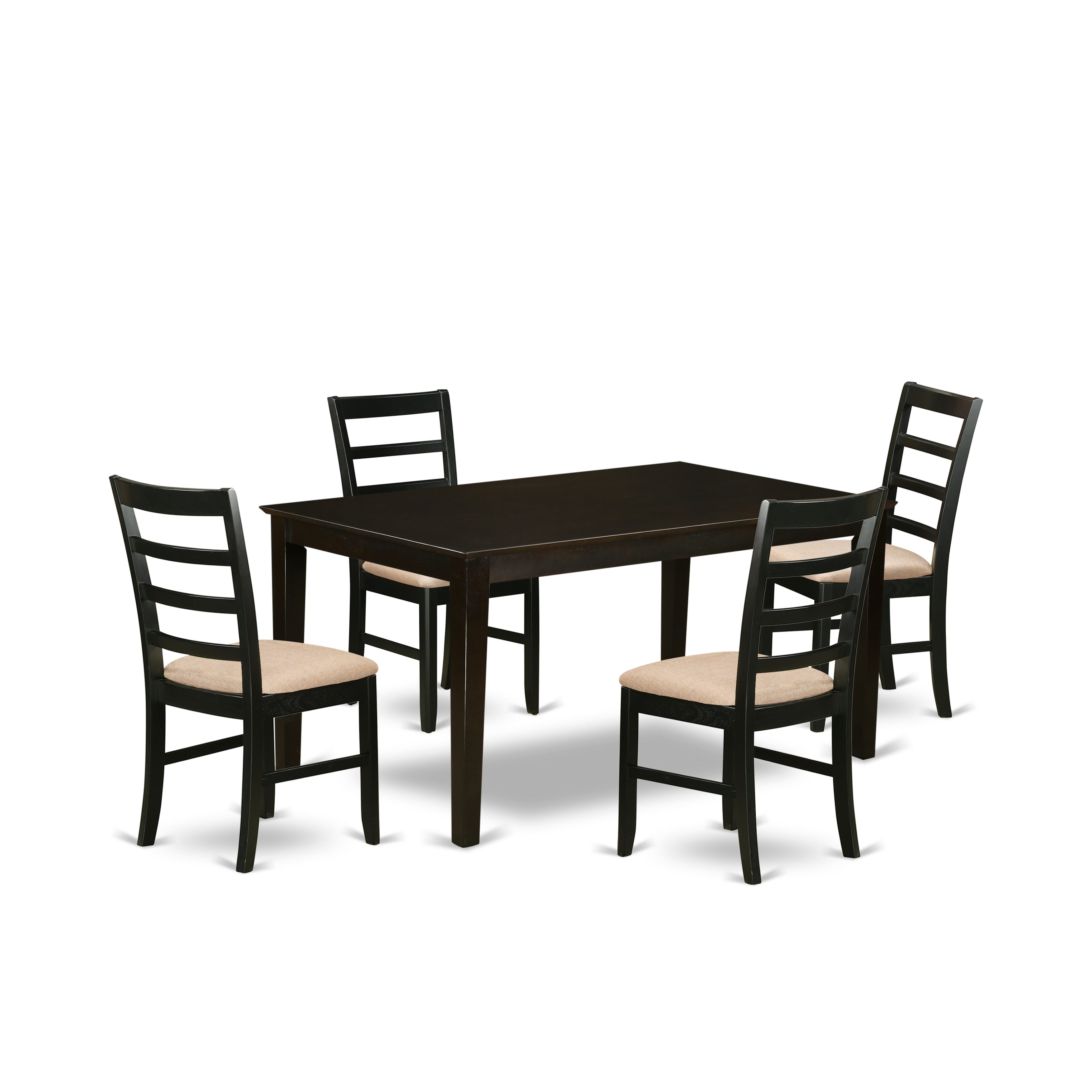 CAPF5-CAP-C 5 Pc Dining room set for 4- Dining Table and 4 Dining Chairs