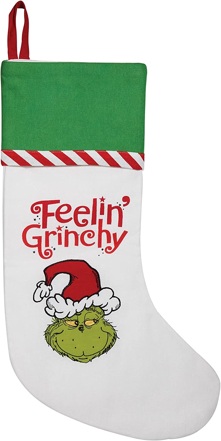 Department 56 Dr. Seuss Feeling Grinchy Christmas Stocking