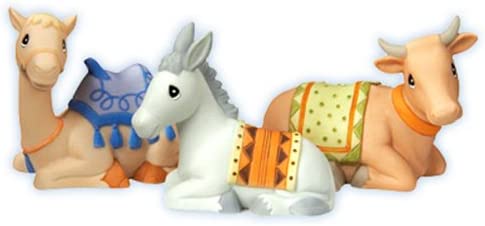 Precious Moments "Mini Nativity Animal Set" 3 Pieces: Camel, Donkey, Ox / Cow 101045