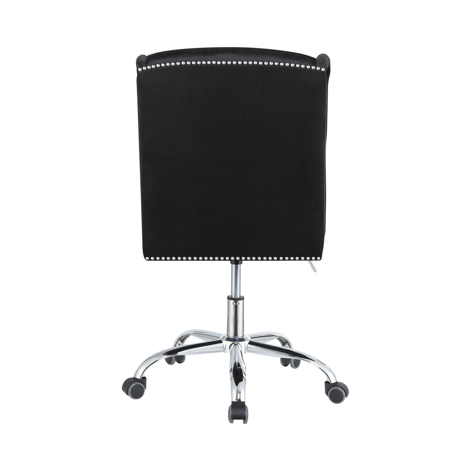 Julius Upholstered Tufted Office Chair Black and Chrome