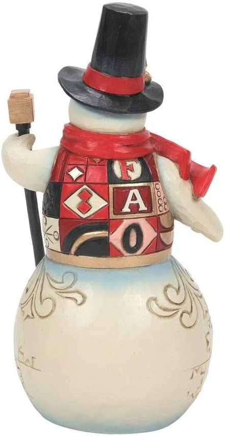 Enesco FAO Schwarz by Jim Shore Snowman in FAO Vest, Figurine