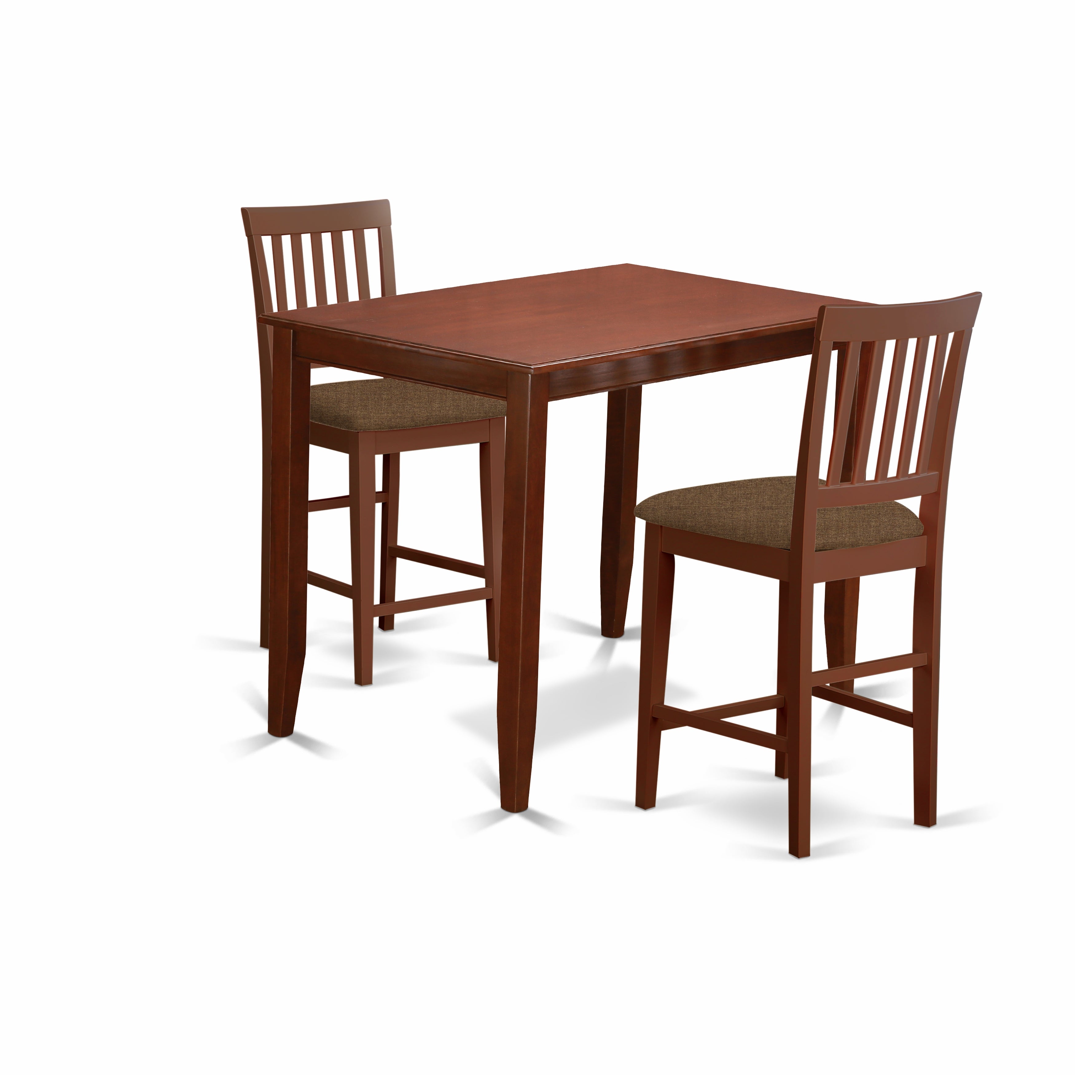 BUVN3-MAH-C 3 Pc Counter height Table set-Table and 2 Dinette Chairs.