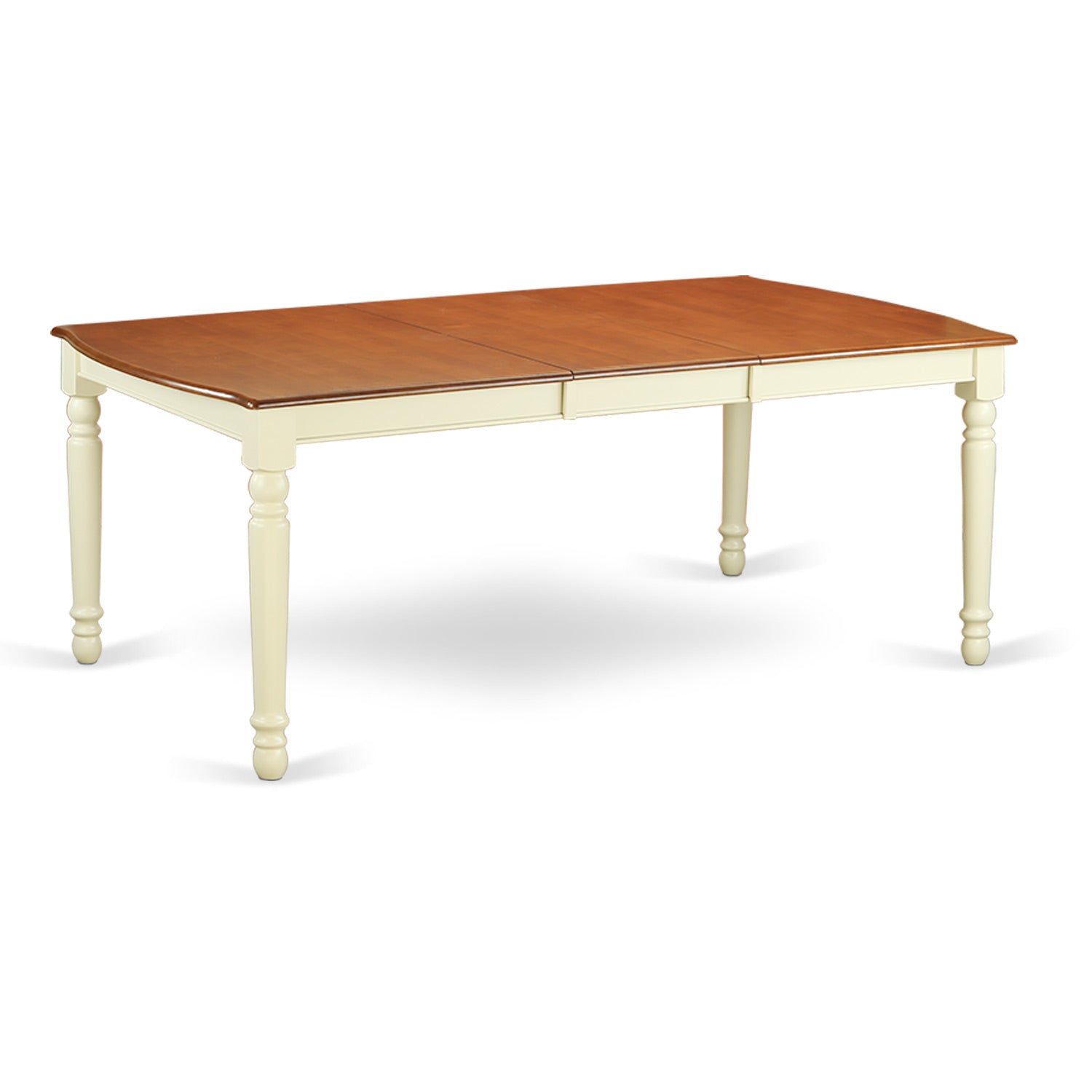 DOIP9-BMK-W 9 PC kitchen tables and chair set with one Dover dining table and 8 kitchen chairs in a Buttermilk and Cherry Finish