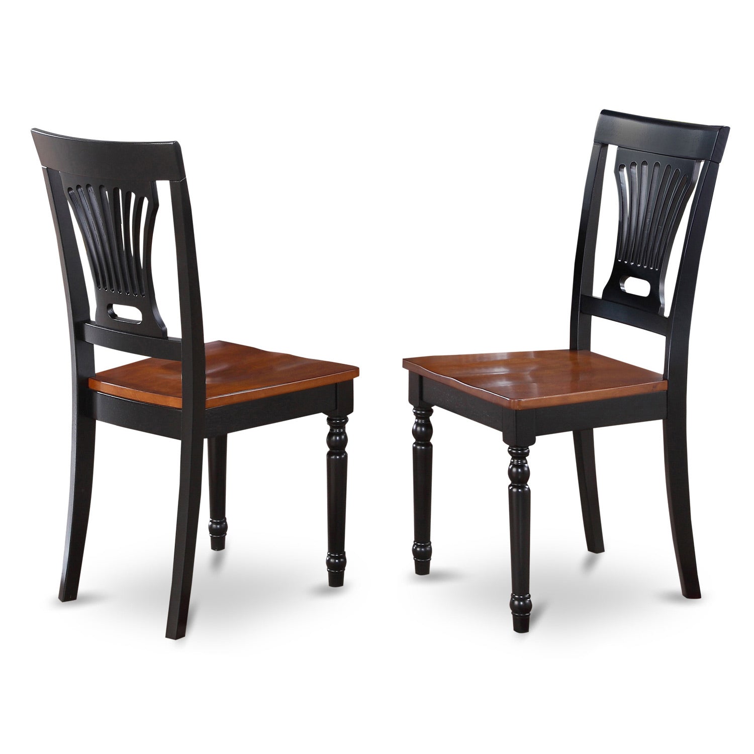 ANPL5-BLK-W Dining set - 5 Pcs with 4 Wooden Chairs