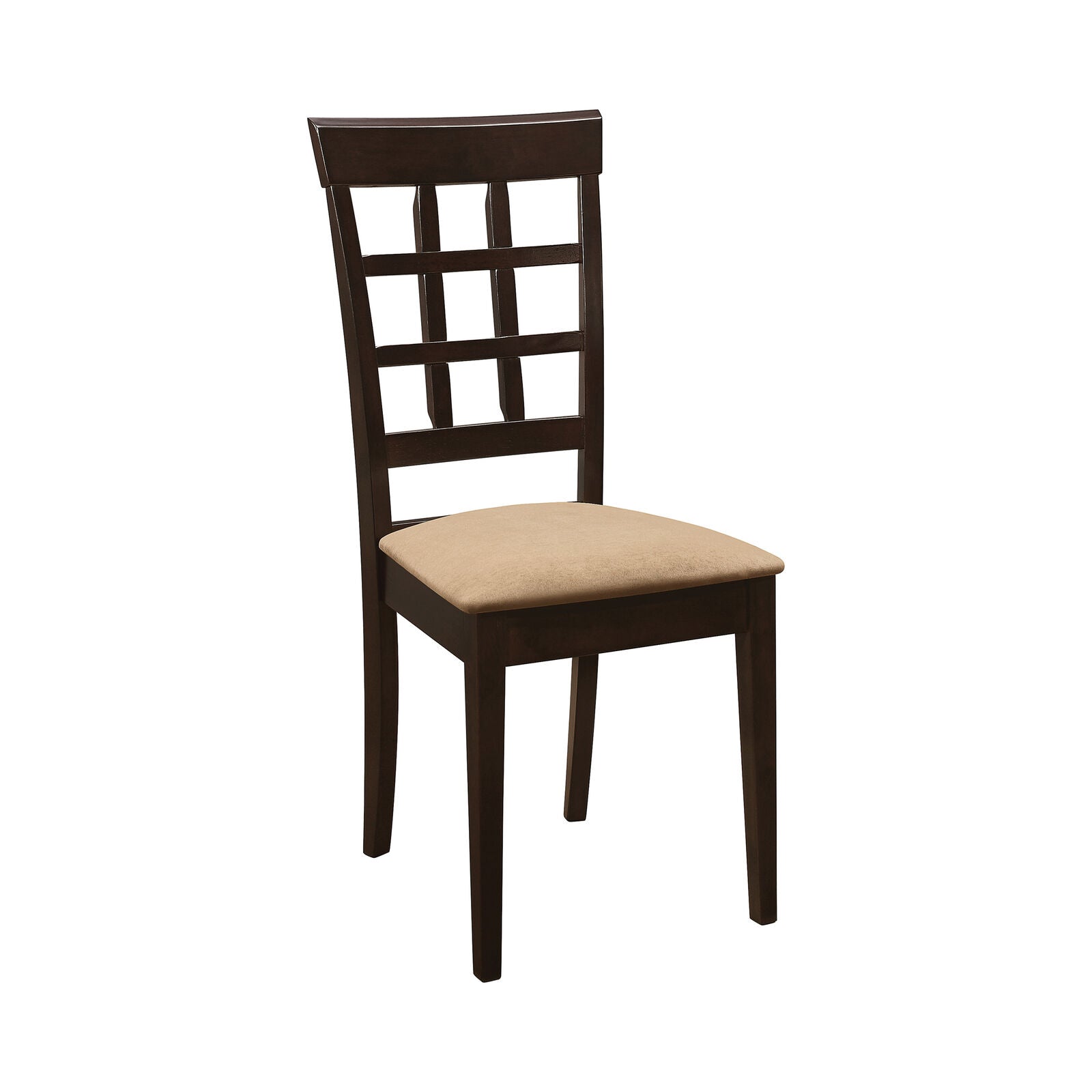 Gabriel Wheat Back Dining Side Chairs Cappuccino and Beige (Set of 2) 100772