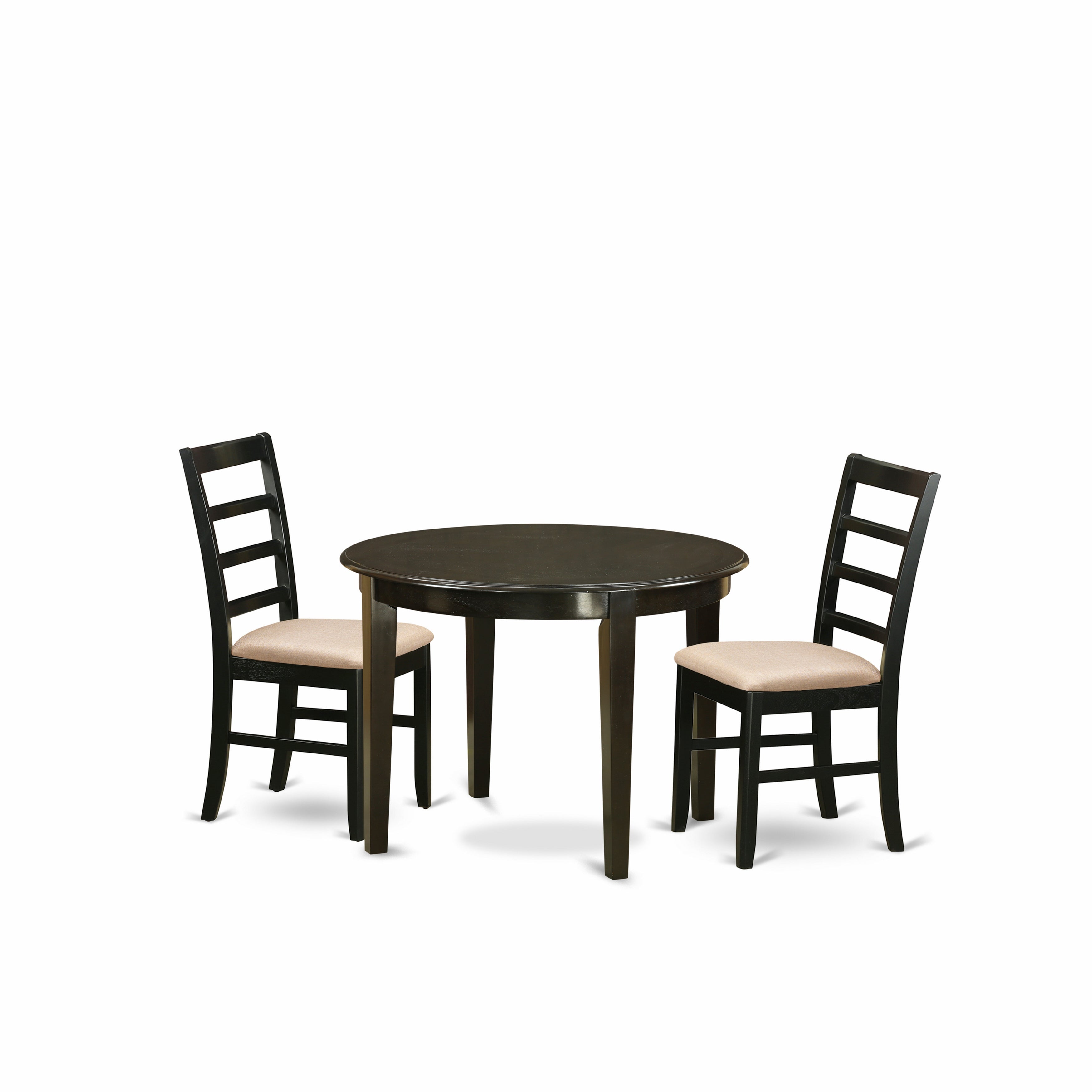 BOPF3-CAP-C 3 Pc small Kitchen Table set-small Kitchen Table and 2 Dinette Chairs