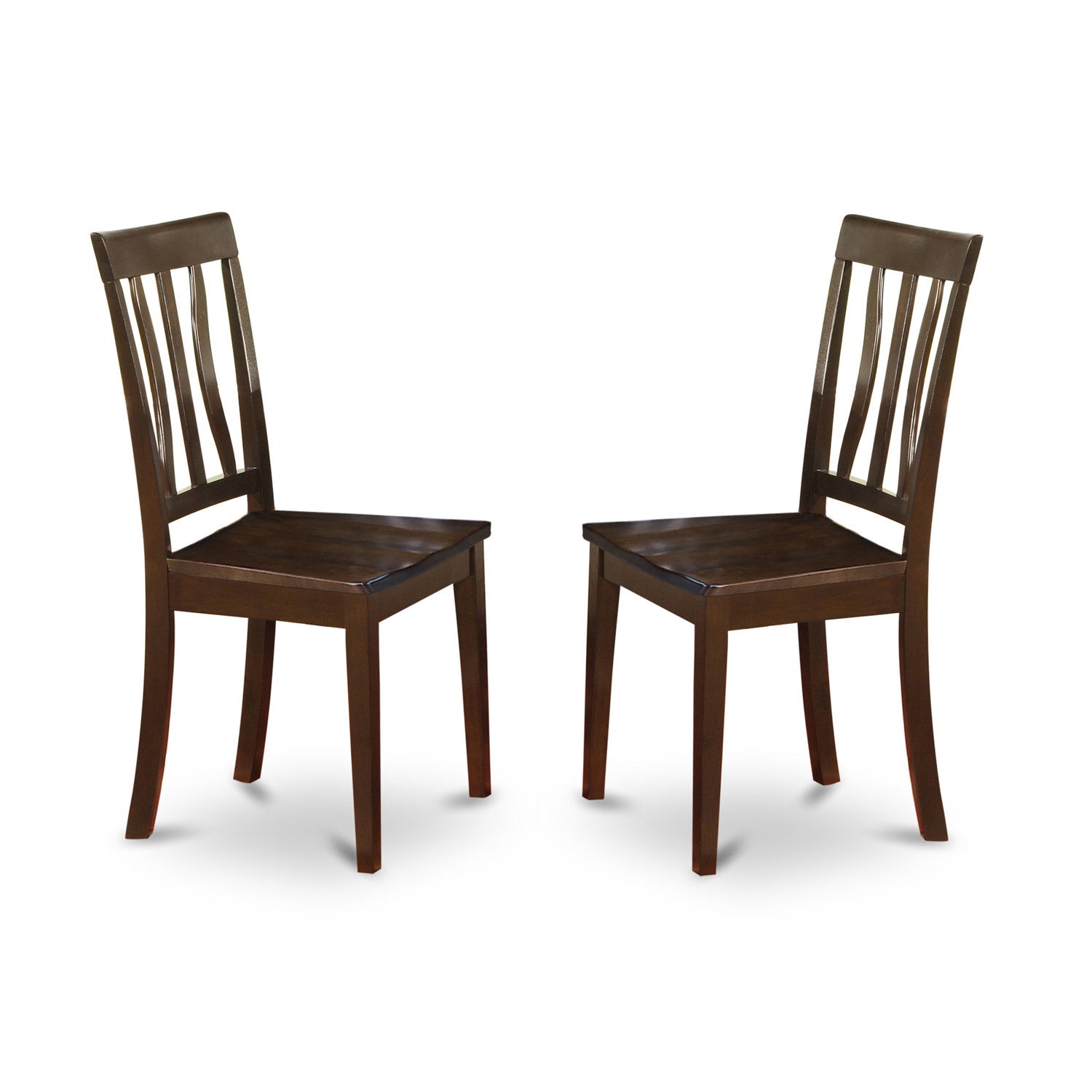 CAAN5-CAP-W 5 Pc Dining room set for 4- Dining Table and 4 Wood Dining Chairs