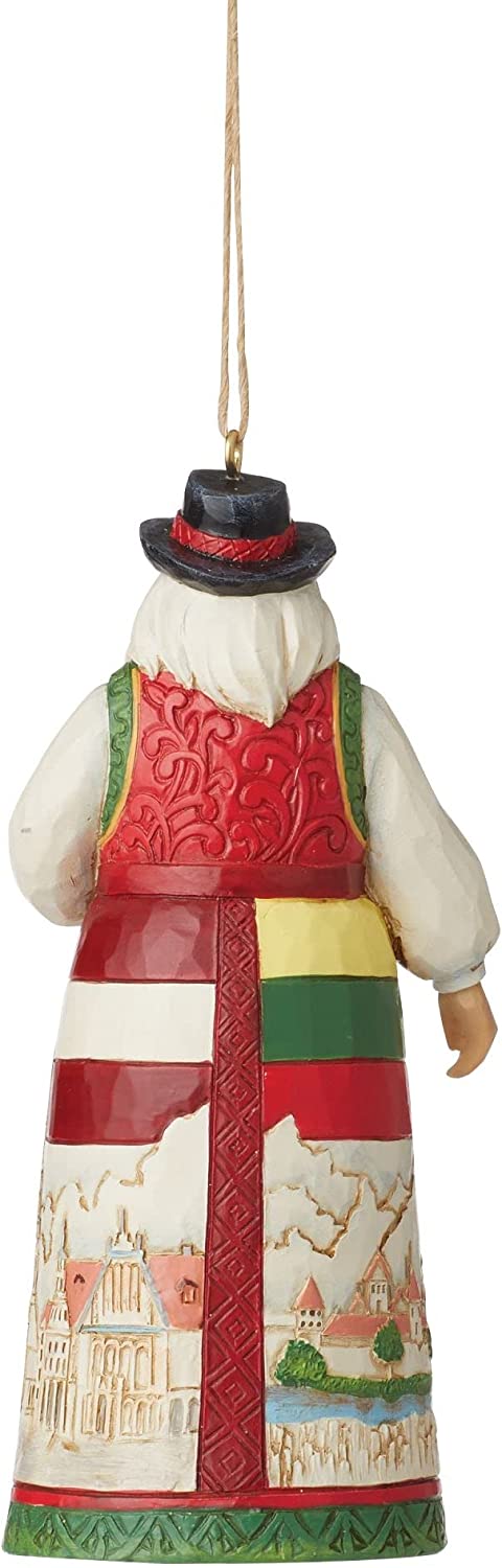 Jim Shore Baltic Santa Around The World Christmas Ornament