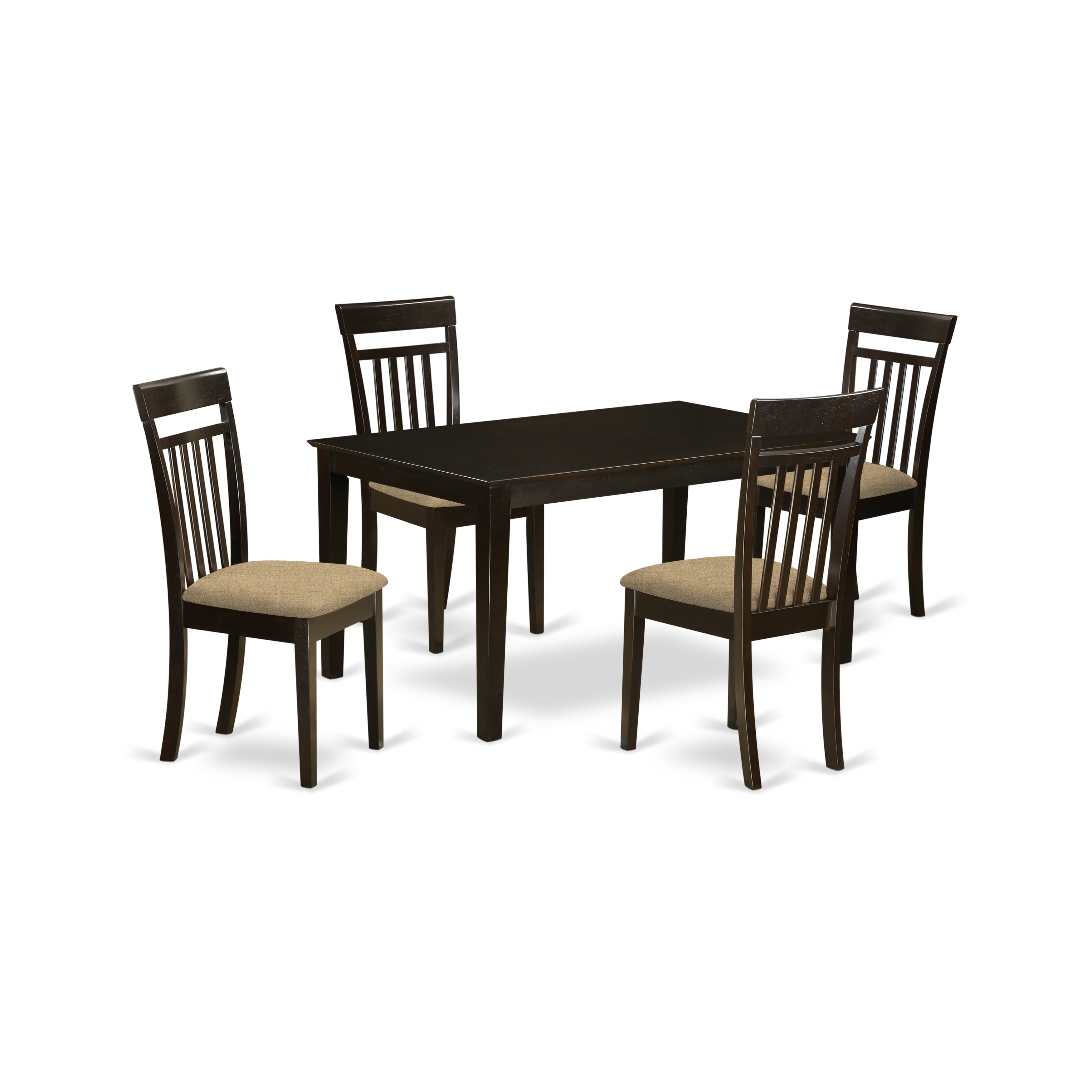 CAP5S-CAP-C 5 PC Formal Dining room set - Dining Table Top and 4 Dining Chairs