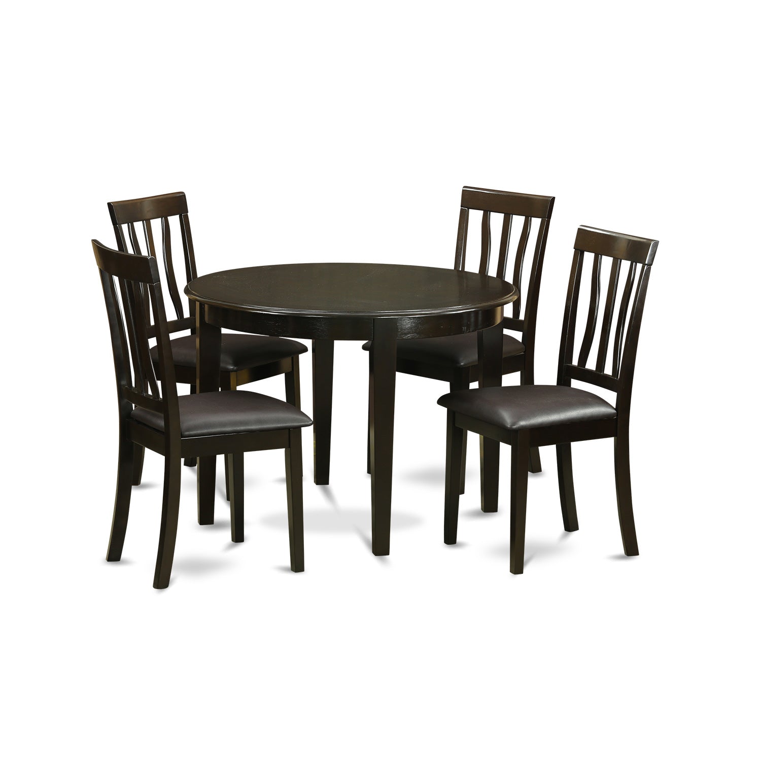 BOAN5-CAP-LC 5 PC small Kitchen Table set-Kitchen Table and 4 Kitchen Chairs