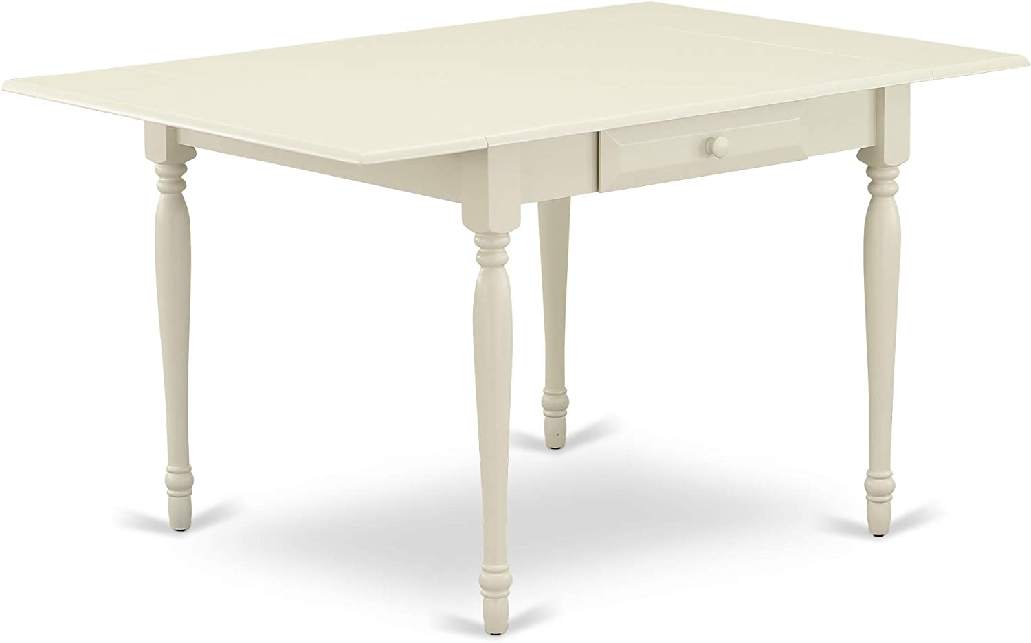 Monza 3Pc Rectangular Table and 2 Parson Chairs Dining Table Set In Linon White