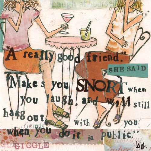 Ideal Home Range 20 Count Boston International 3-Ply Paper Cocktail Napkins, Curly Girl Design Snort