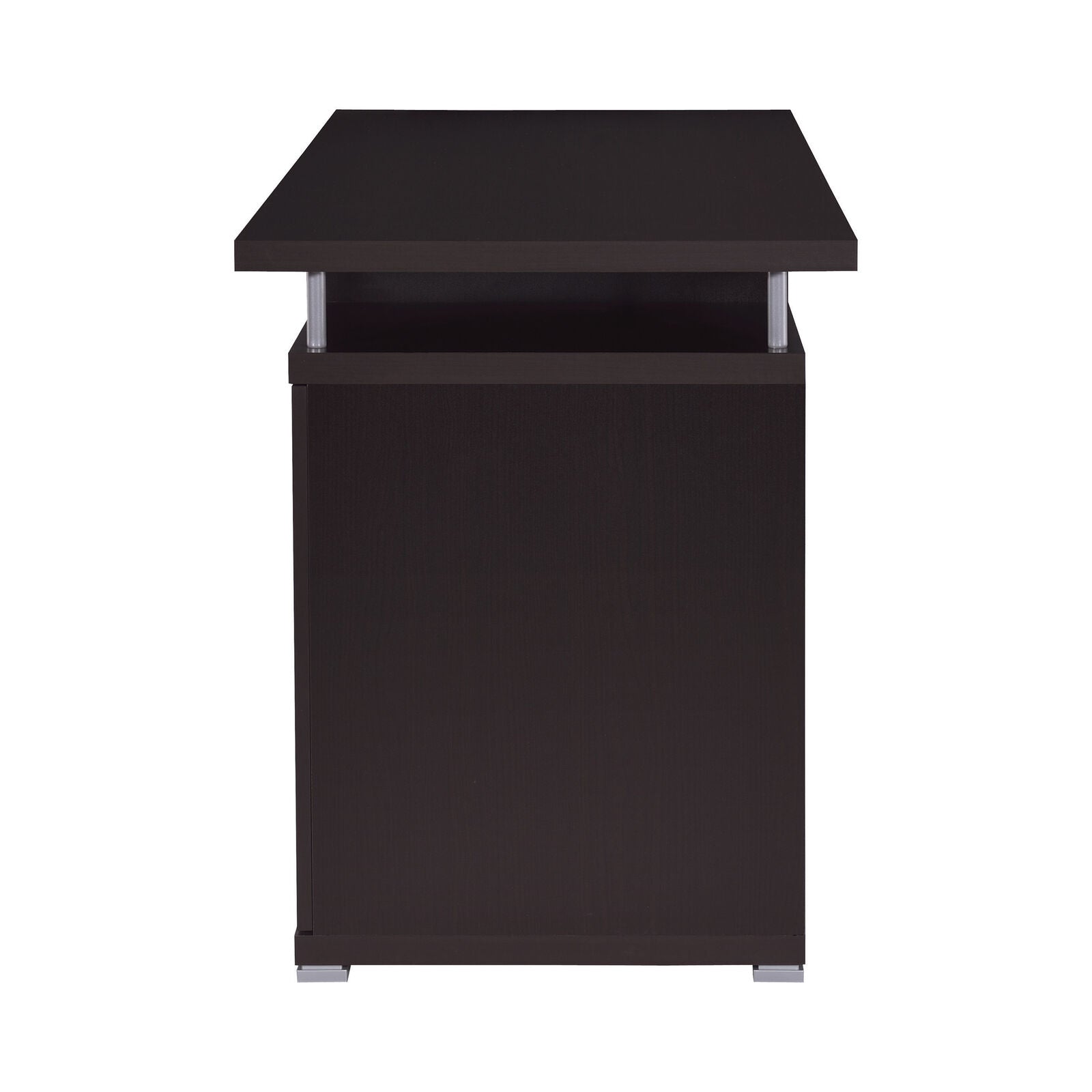 Coaster Tracy 2-Drawer Computer Desk With File Cabinet Cappuccino 800107