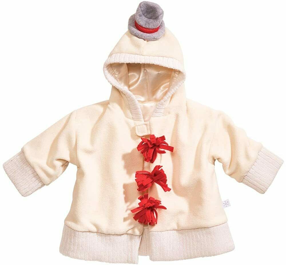 Gund Baby White Fleece Snowman Jacket With Hood