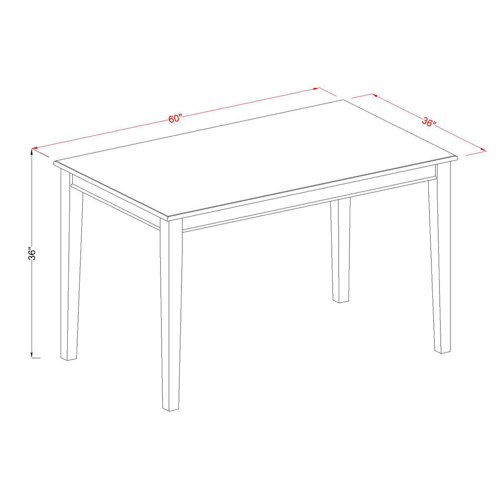 DUBU7H-MAH-LC 7 Pc Counter height Table set- counter height Table and 6 counter height Chairs.