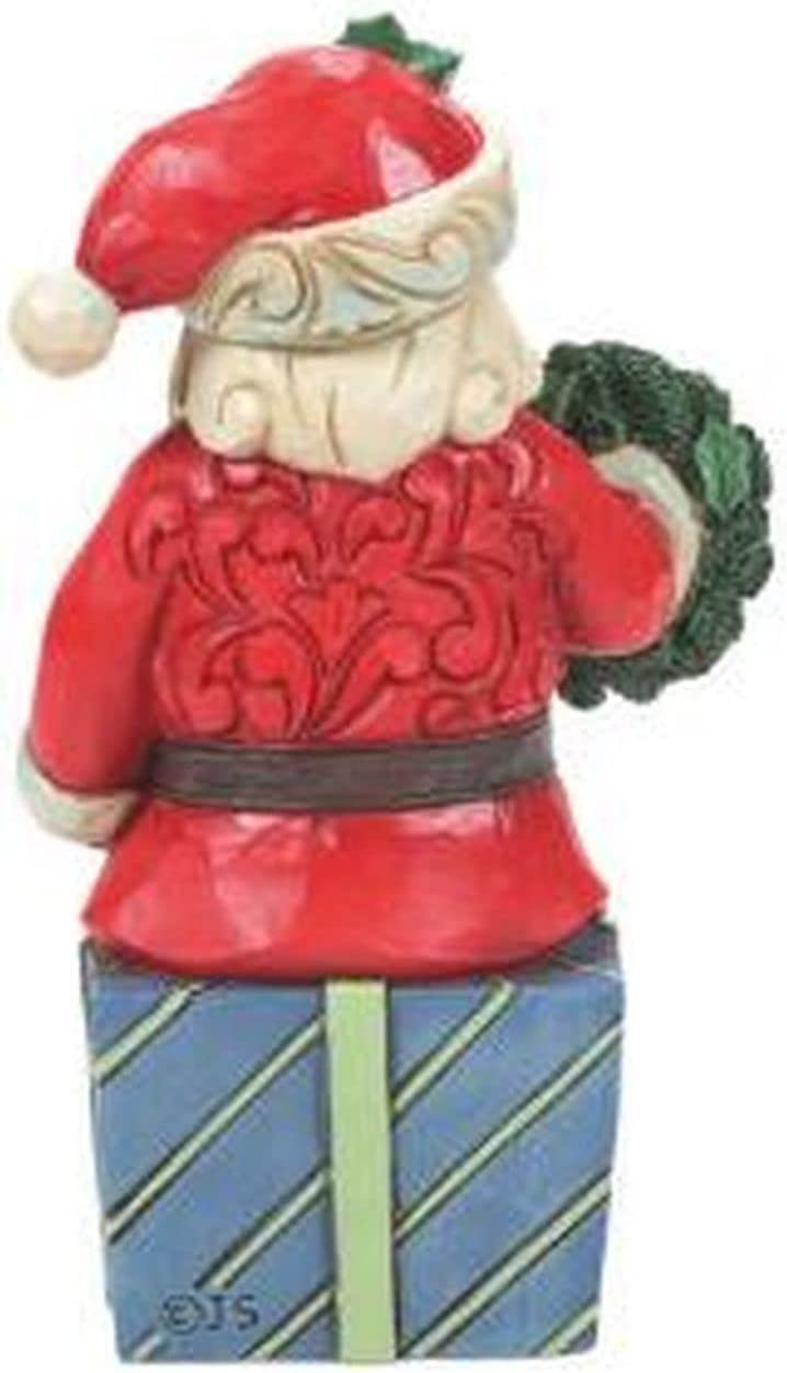 Enesco Jim Shore Heartwood Creek Mini Santa Sitting on Gifts Figurine