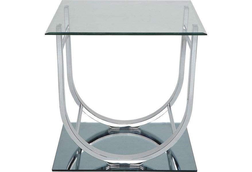 Coaster Contemporary Company U-Shaped End Table Chrome