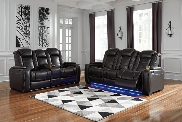 Party Time Power Motion Sofa And Love Seat Set by Ashley